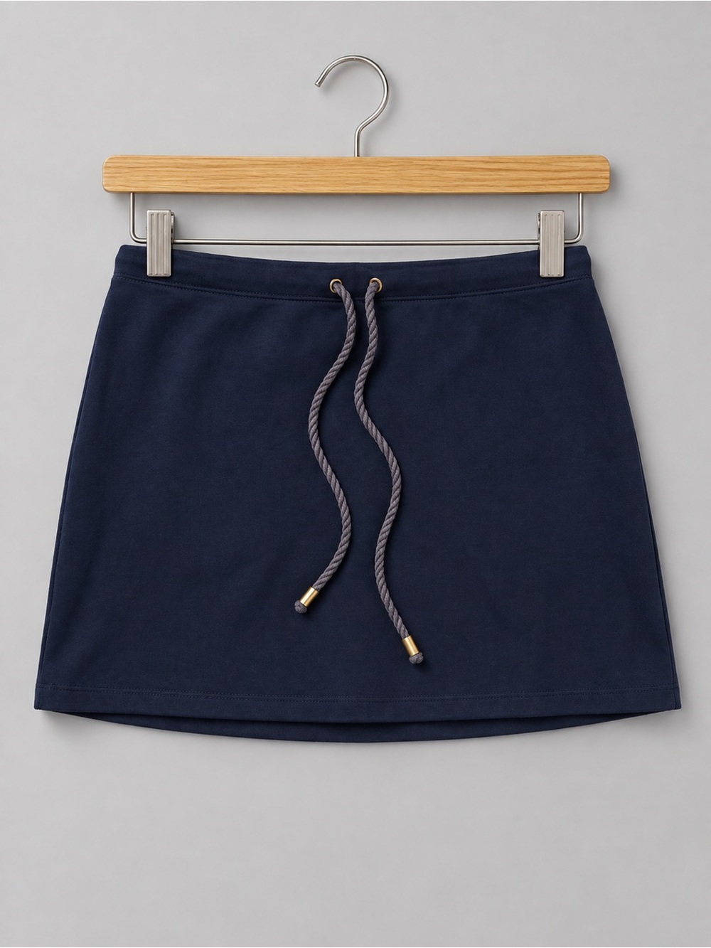 Ralph Lauren Dark Navy Drawstring Mini Skirt